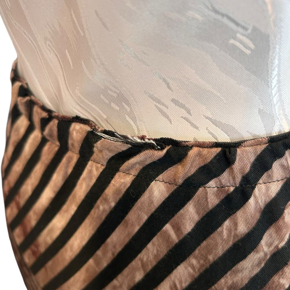 Vintage Abstract Black Brown Maxi Skirt Small - Picture 5 of 10